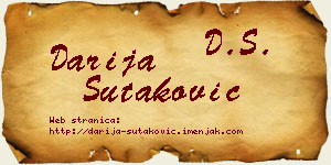 Darija Šutaković vizit kartica